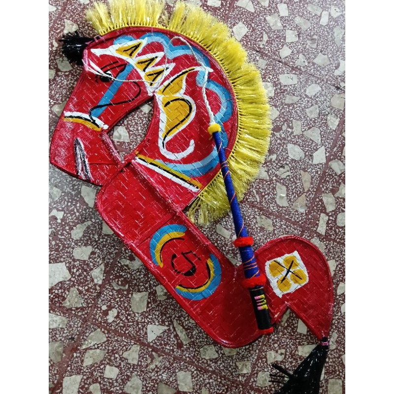 

DC___ New Kuda lumping anak usia 6 sampai 10 tahun plus pecut , kepang panjang 78cm, jaranan