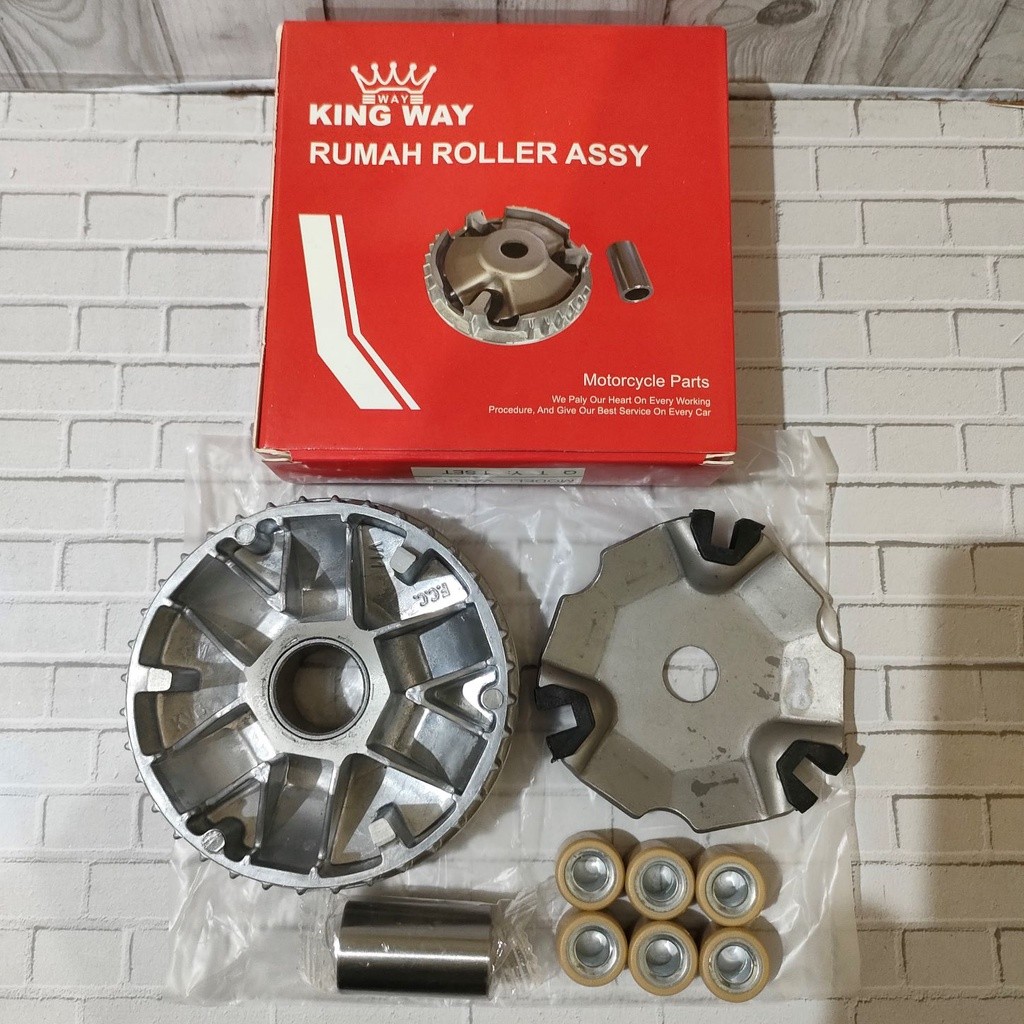 rumah roller roler assy set full komplit motor vario 110 karbu beat fi injeksi KVB
