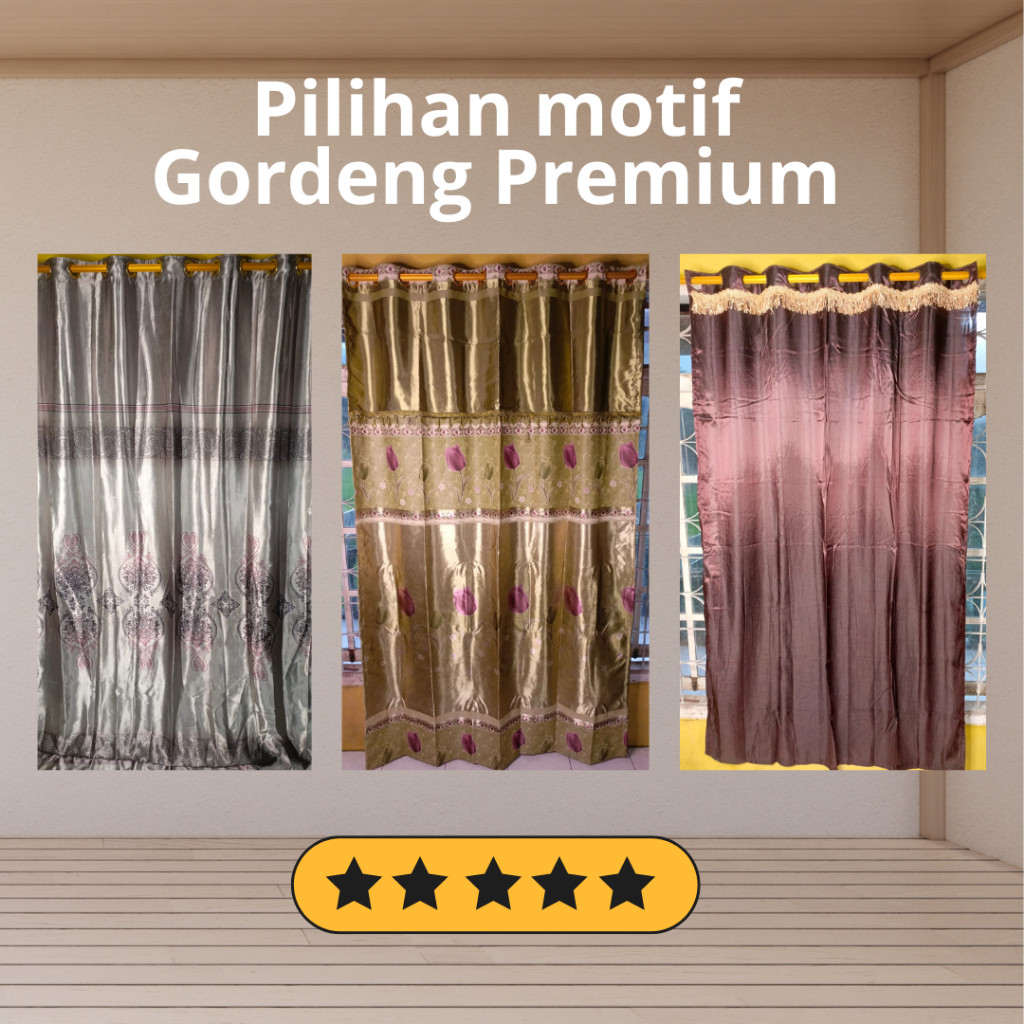 (1) GORDENG BLACKOUT GORDEN POLOS GORDYN JENDELA HORDENG PINTU / Gorden plisket polos / gorden biasa