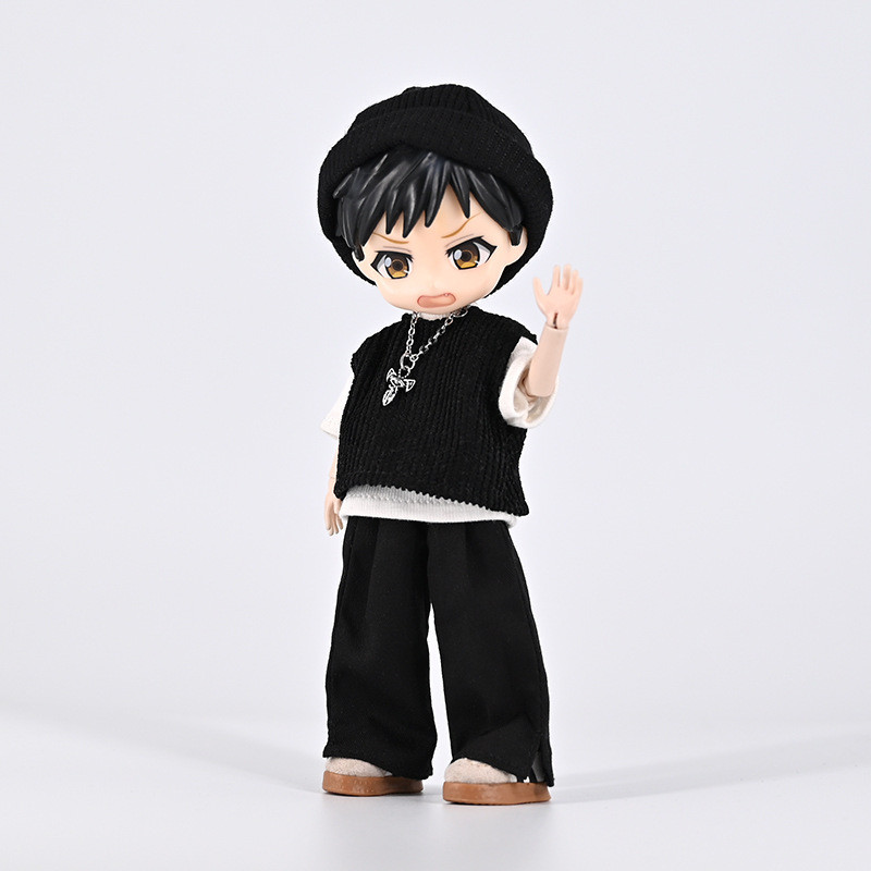 Ob11 Doll Loose Fitting Suit Doll Loose Fit T-Shirt Wide Leg Pants For Ob11,Molly, Gsc,1/12 Bjd,Body