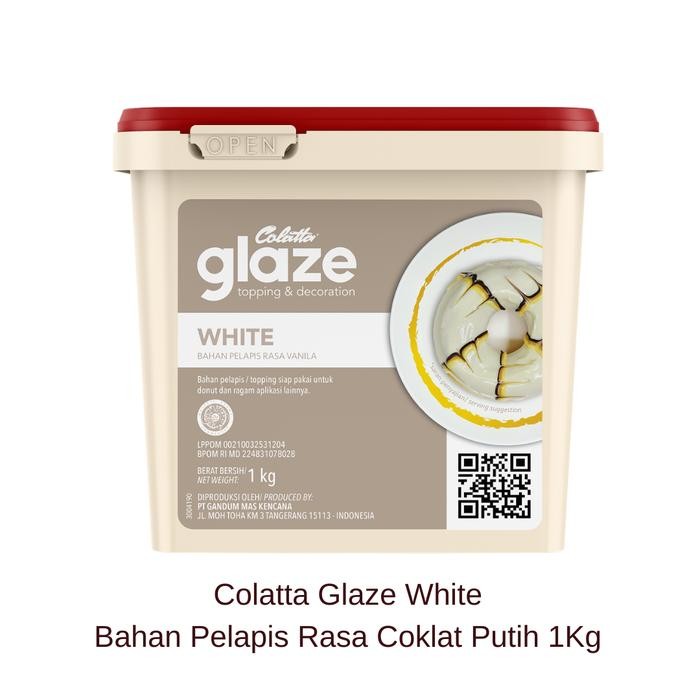 

Promo Colatta Glaze White - Bahan Pelapis Rasa Coklat Putih 1Kg