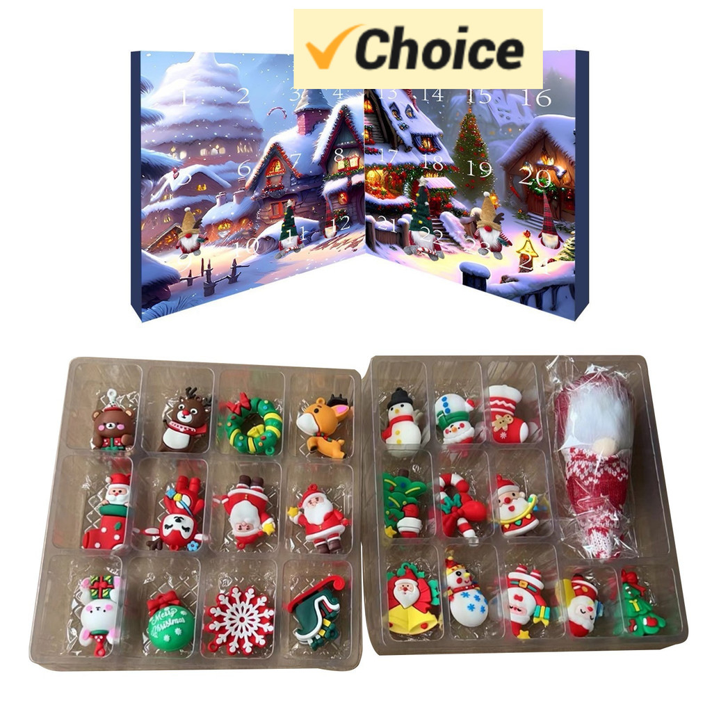

24PC Holiday Gnome Countdown Calendars, Countdown Holiday Party Toys
