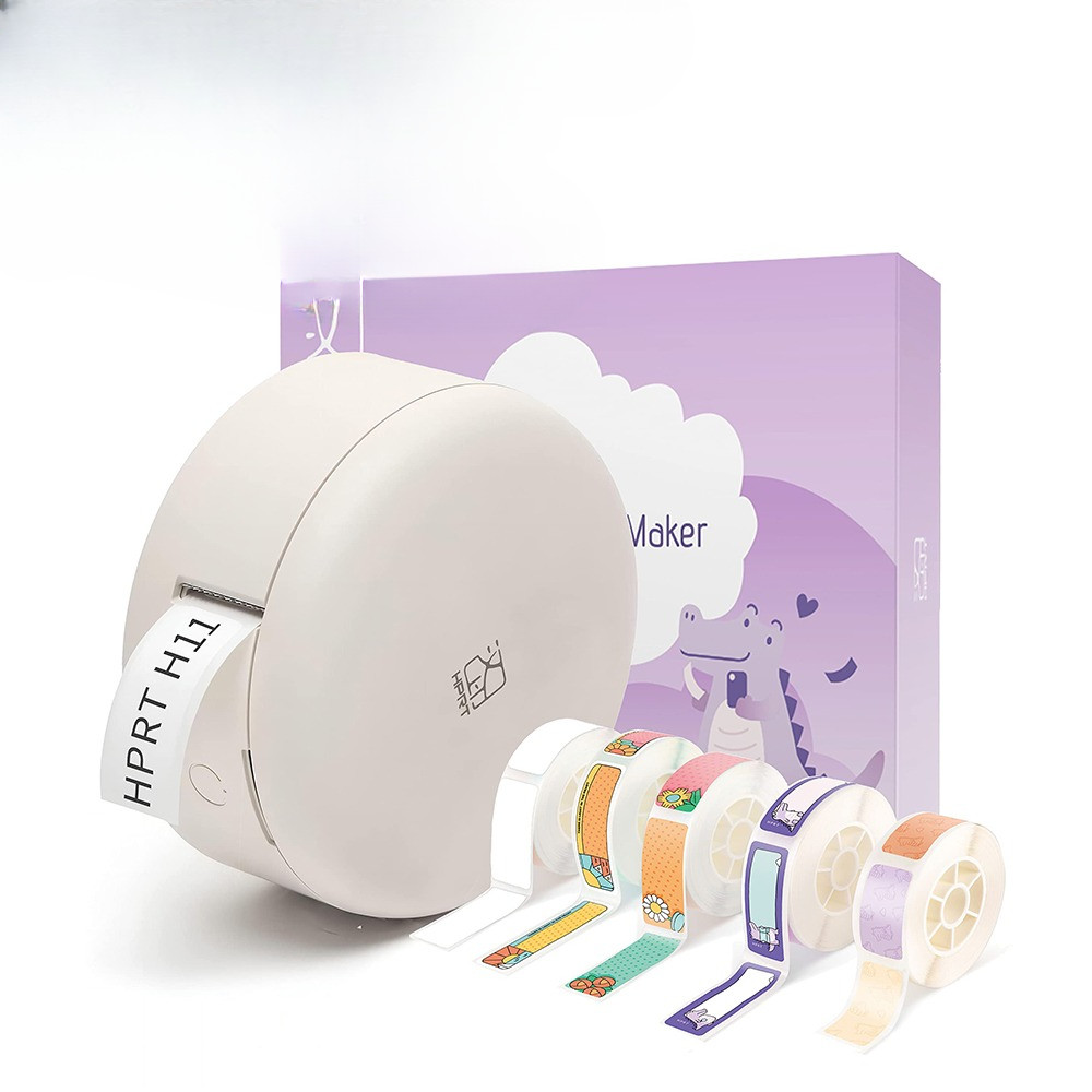 

H11 Label Maker Machine Mini Bluetooth Connection with iPhone Android Cute Label Printer with Tapes Classroom Organization HPRT