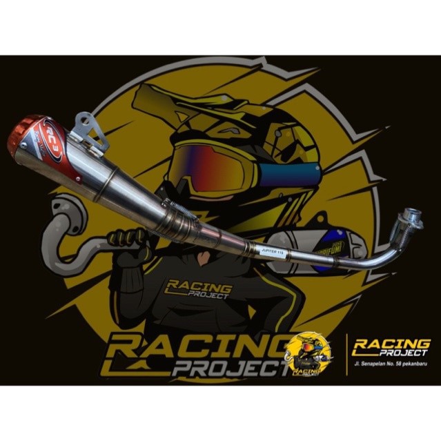 Knalpot RC3 Jupiter Z Pro 115CC Original - knalpot racing road race