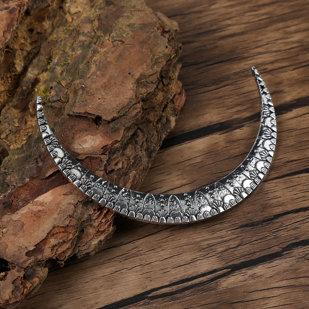 Retro Viking Forest Crescent Hair Accessory Women's Hairpin Scandinavian Norwegian Style Headwear fo
