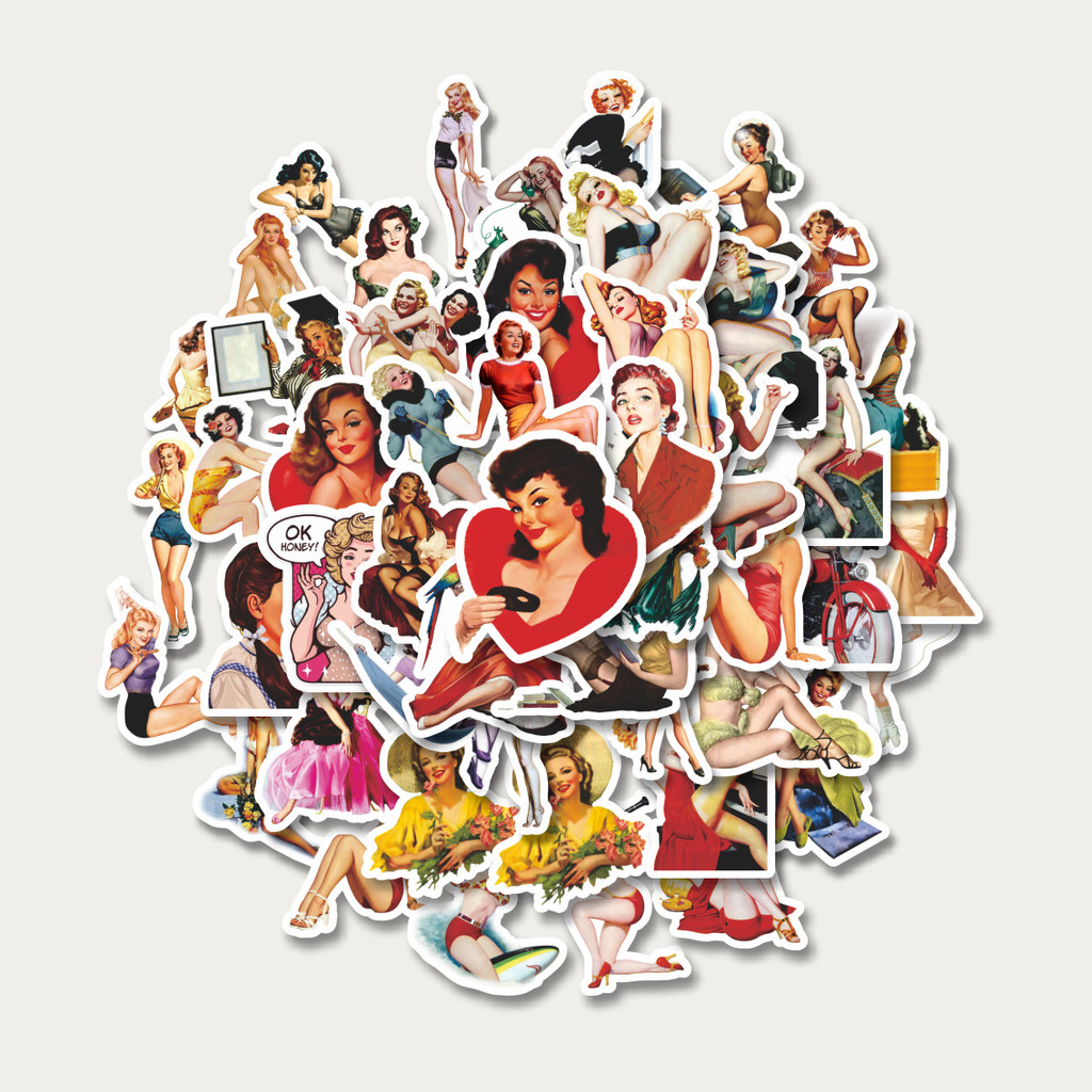 

Sticker Pack Stiker Fashion Series Classic Vintage Girls V1 [Seri Mode Klasik Vintage Gadis] | Sticker TUMBLR | Stiker LAPTOP KOPER HELM