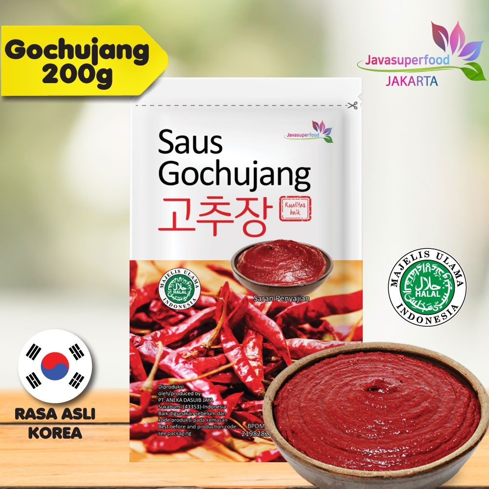 

Gochujang HALAL 200G Rasa Asli Korea/Sauce Sambel Pasta/Chili Paste