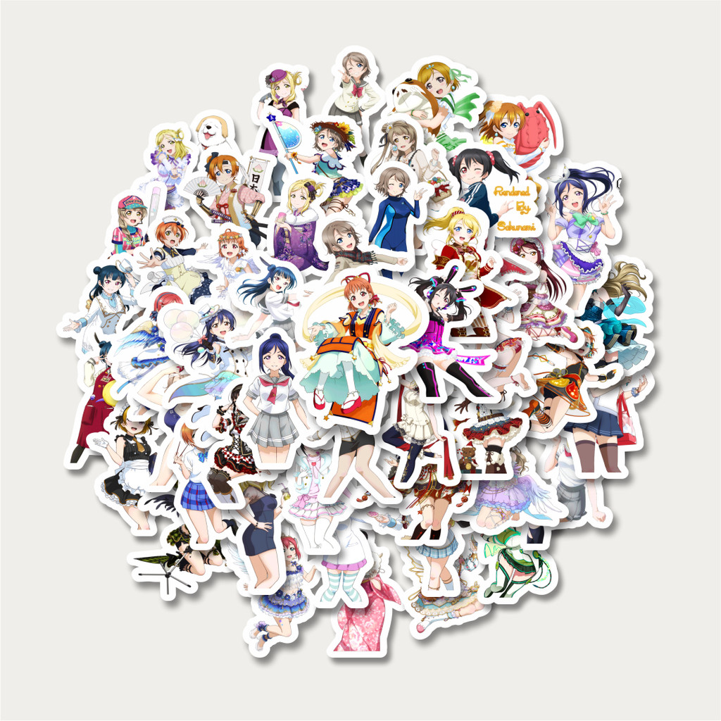 

Sticker Pack Stiker Anime Series Love Live Character Mix 6 | Sticker TUMBLR | Stiker LAPTOP KOPER HELM