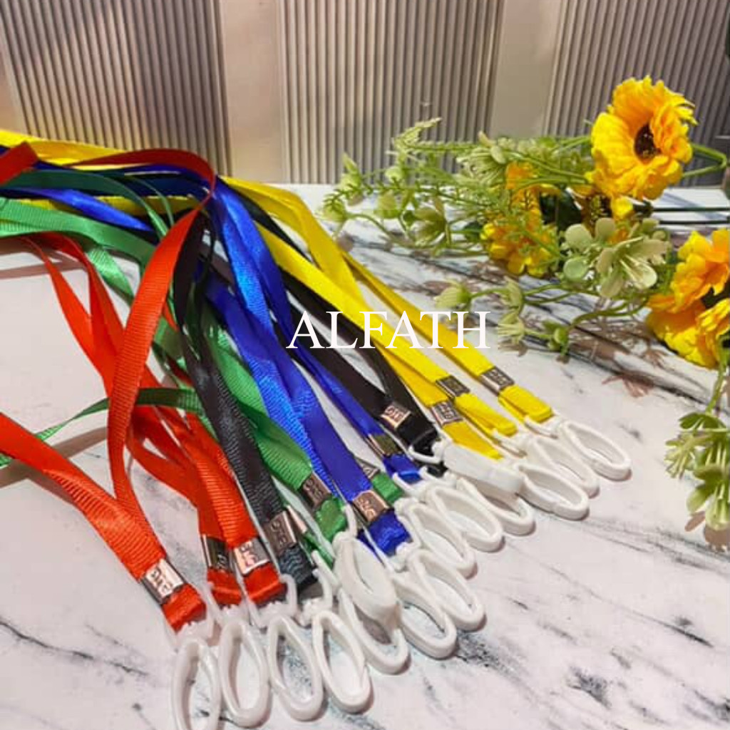 

Ecer 10 Pcs BIG Tali Gantungan Lanyard ID Card Kait OA-1001