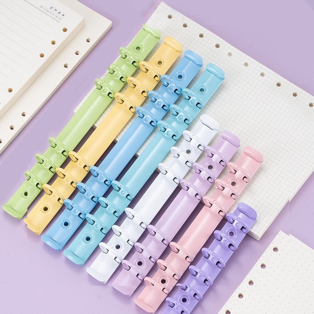 

Detachable Metal Spiral Rings Binder Clip DIY High Quality A8 Paper Binder Clips Diary Album Loose Leaf Ring Notebook Planner