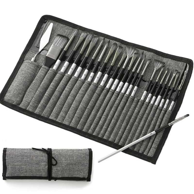 

Paint Brush WESEEKART MSA-214 Set 24 PCS, Kuas Lukis Cat Minyak dan Air