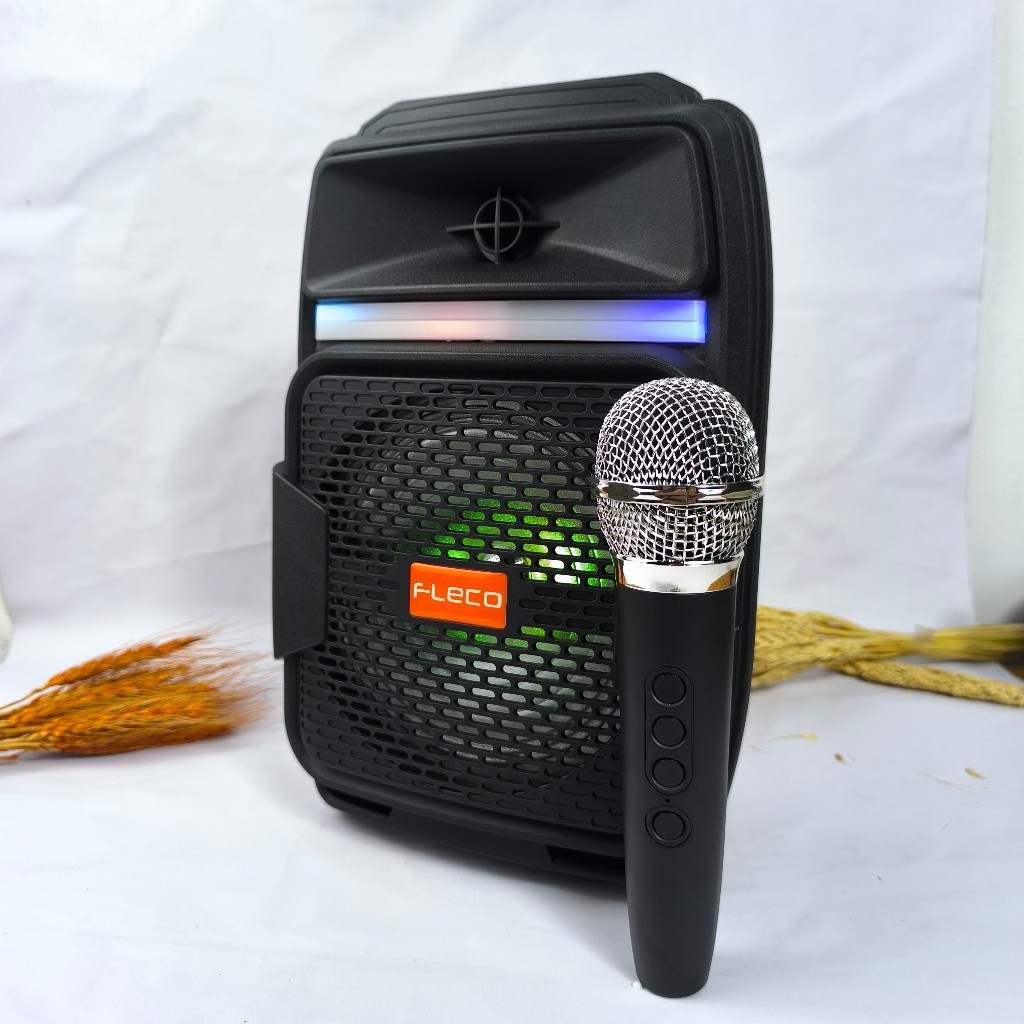 NEWW SPEAKER BLUETOOTH FLECO F-6112A Free Mic Wireless LED