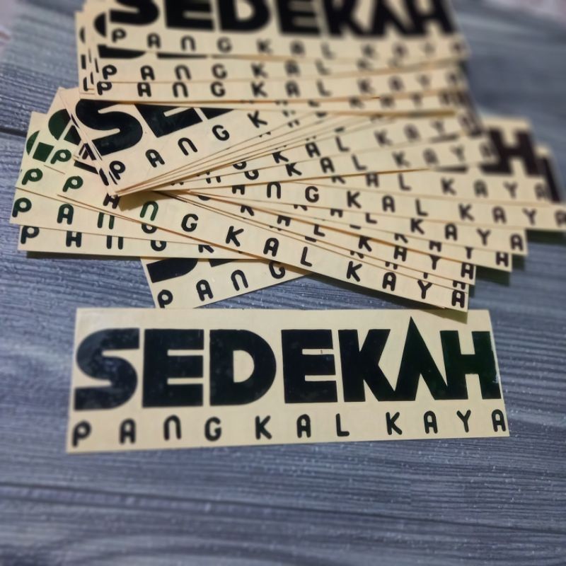 STICKER DAKWAH SEDEKAH CUTTING STIKER