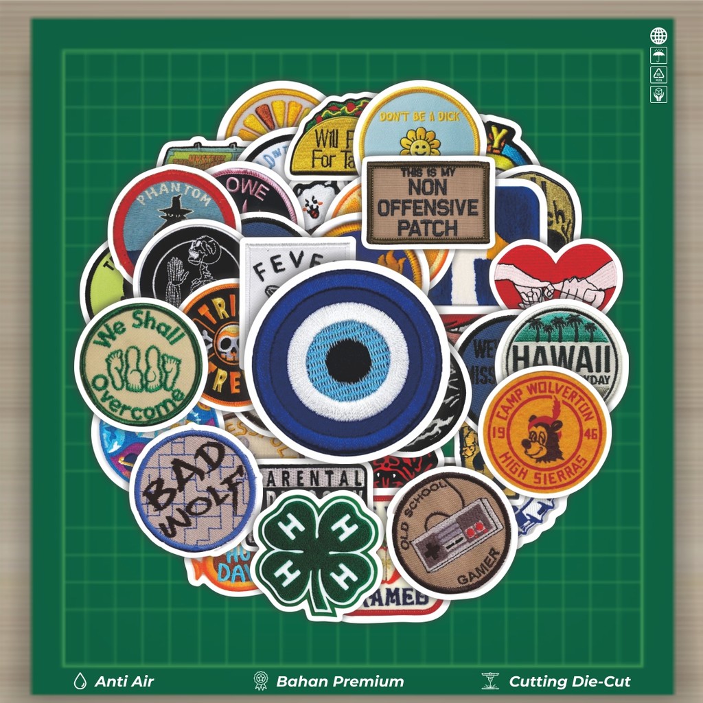 

HOT 50 PCS STIKER Stiker Patch V16 Stiker Fashion Cars Decal Dingin Kartu Album Custom Vinyl Anti Air- Sticker Aesthetic Buku Journal Koper Casing HP Tablet Laptop Helm Motor Botol Minum