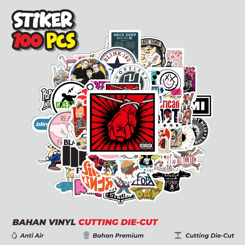 

Terbaru! 50 pcs Stiker Pop Punk Art Mix Dekorasi Lucu Kreatif untuk Notebook, Skateboard, HP