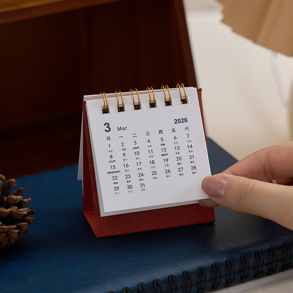 

Simple Mini 2026 Calendar Office School Supplies calendar Desk calendar monthly Planner Desk accessories Decor Record