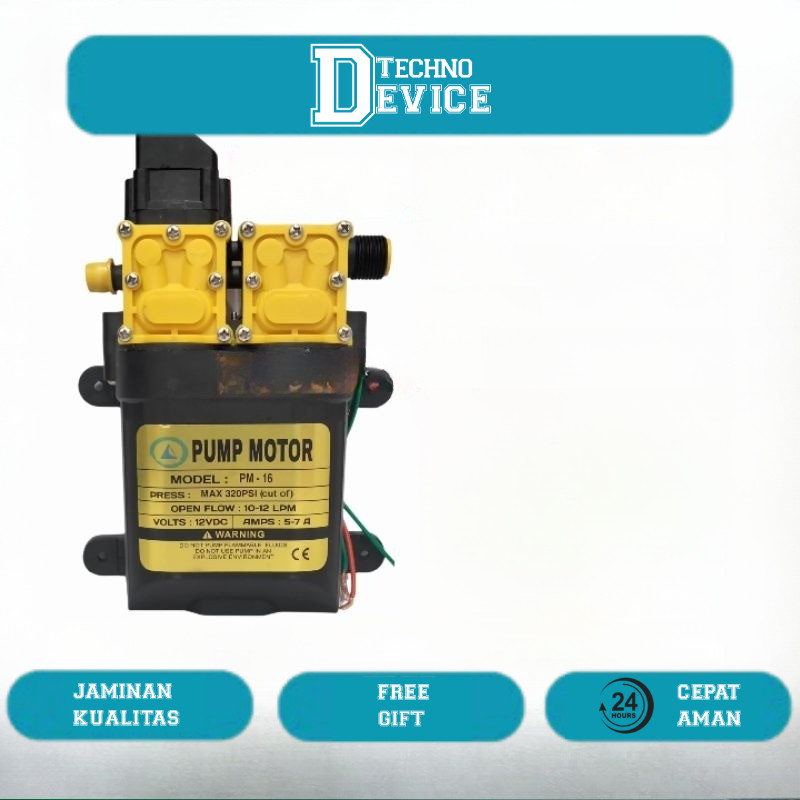 Pompa Dc 12v 320psi Dinamo Steam Motor Dobel Pompa