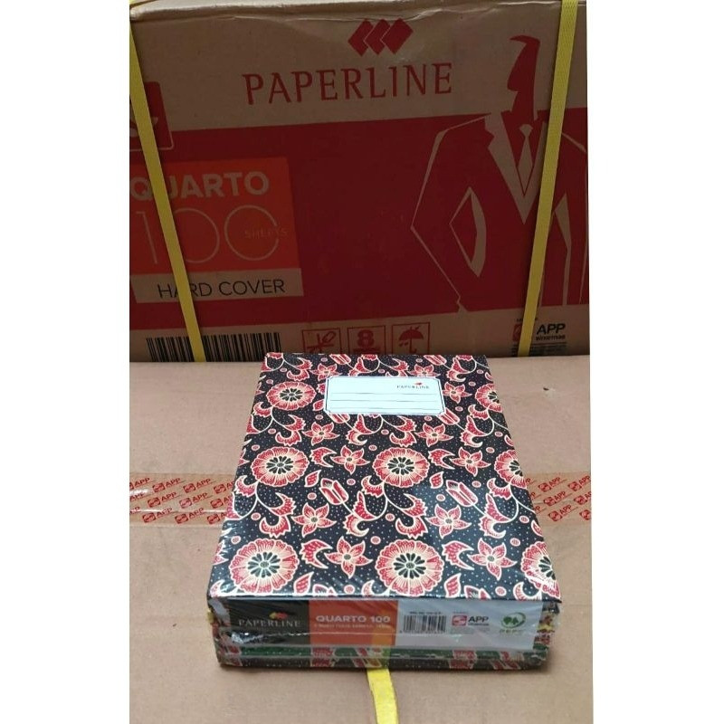 

( 5 Buku ) 100 Q Buku Hard Cover Quarto Kuarto Kwarto Paperline 100 Lembar PPL ( 21 x 16 cm ) hardcover