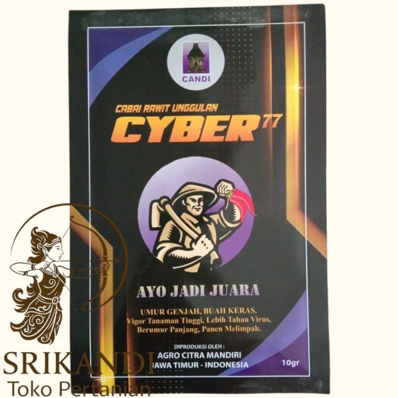 Cabe Cyber 77 Kemasan 10gr Tahan Virus Original