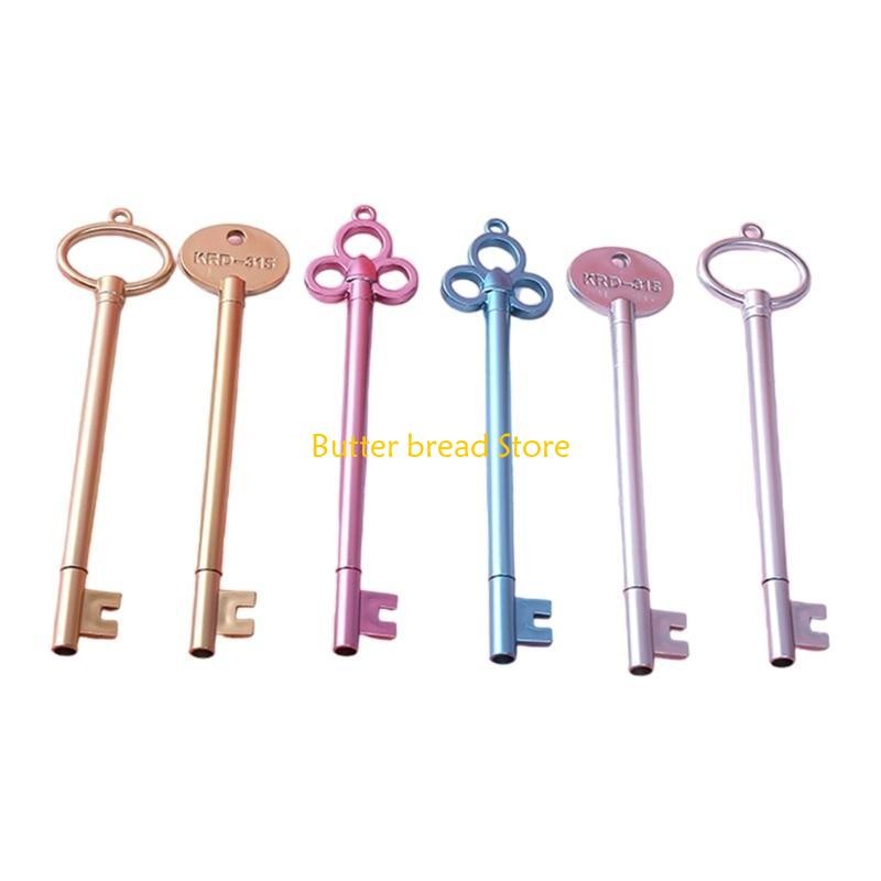 

W89C Key Shaped Gel Pen 0.38MM Needle Tip Write Smoothly Quick Dry, Stocking Fillers