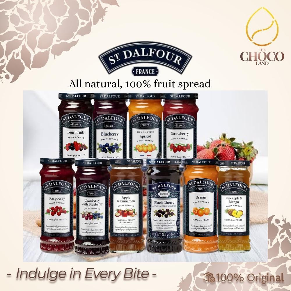 

St Dalfour Selai Buah PRANCIS (284 Gram) - Selai untuk Roti dan Kue