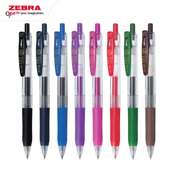 

ZEBRA Sarasa Clip Pulpen Pena 0.7mm Retractable Ballpoint Pen Waterproof Alat Tulis