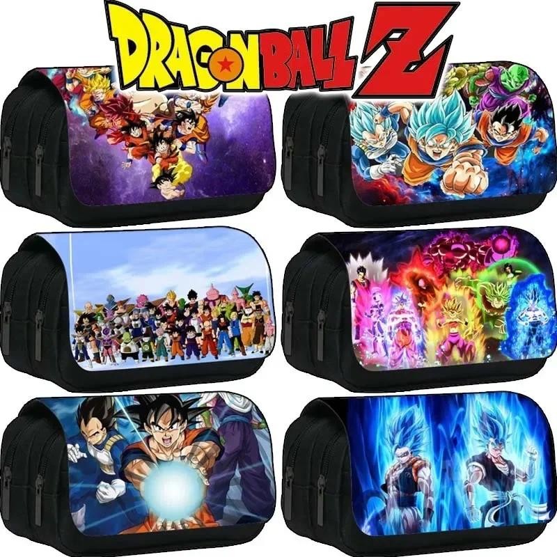 

Dragon Ball Son Goku Multi Layer Anime Pencil Case Cratoon Pen Bag Durable Stationery Storage Bag for Students School Office