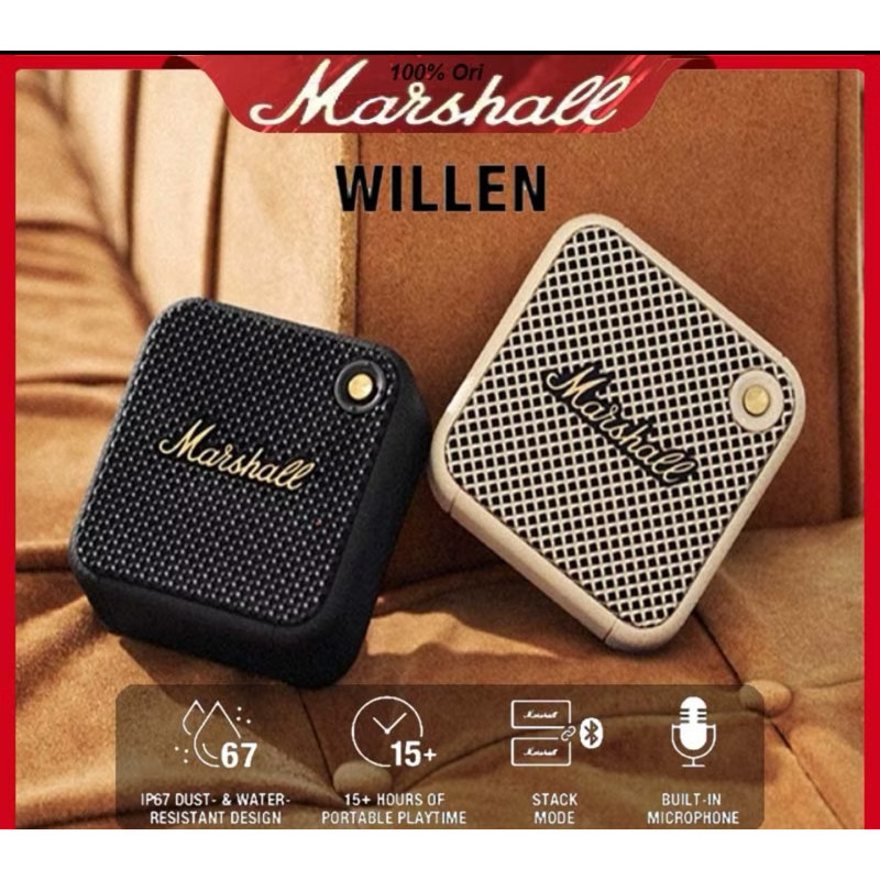 MARSHALL WILLEN Marshall bluetooth speaker wireless speaker bluetooth mini small outdoor