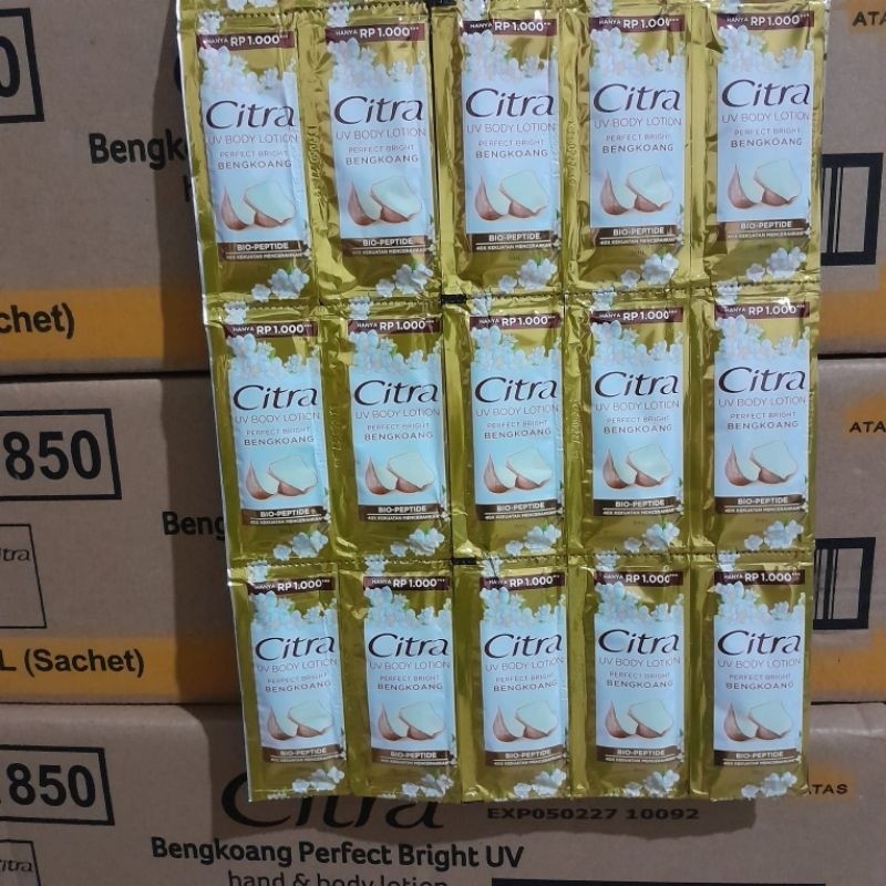 handbody citra bengkoang 9ml kemasan sachet original 1 renceng 12pcs