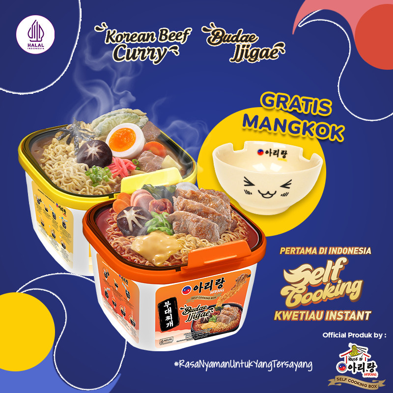 

Emama.store Arirang Self Cooking Box - Beef Curry + Arirang Self Cooking Box - Budae Jjigae Free Mangkok