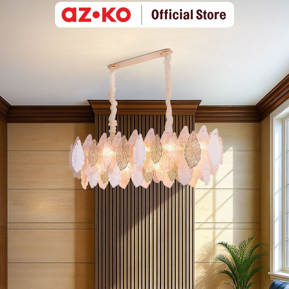 AZKO Eglare Canary Lampu Gantung Hias 91L E14 - Oranye Copper Pendant Light Lampu Tangkai Hanging La