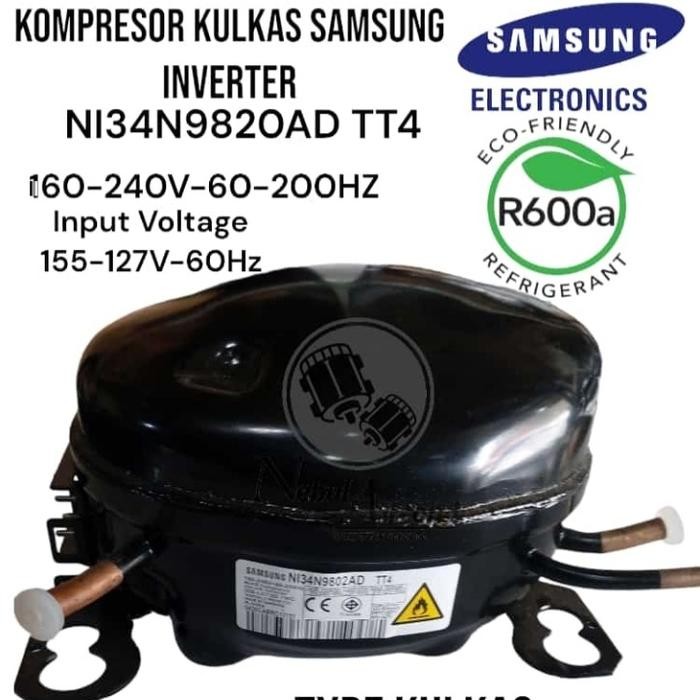 kompresor kulkas samsung inverter Type kulkas RT19M300BGS Original