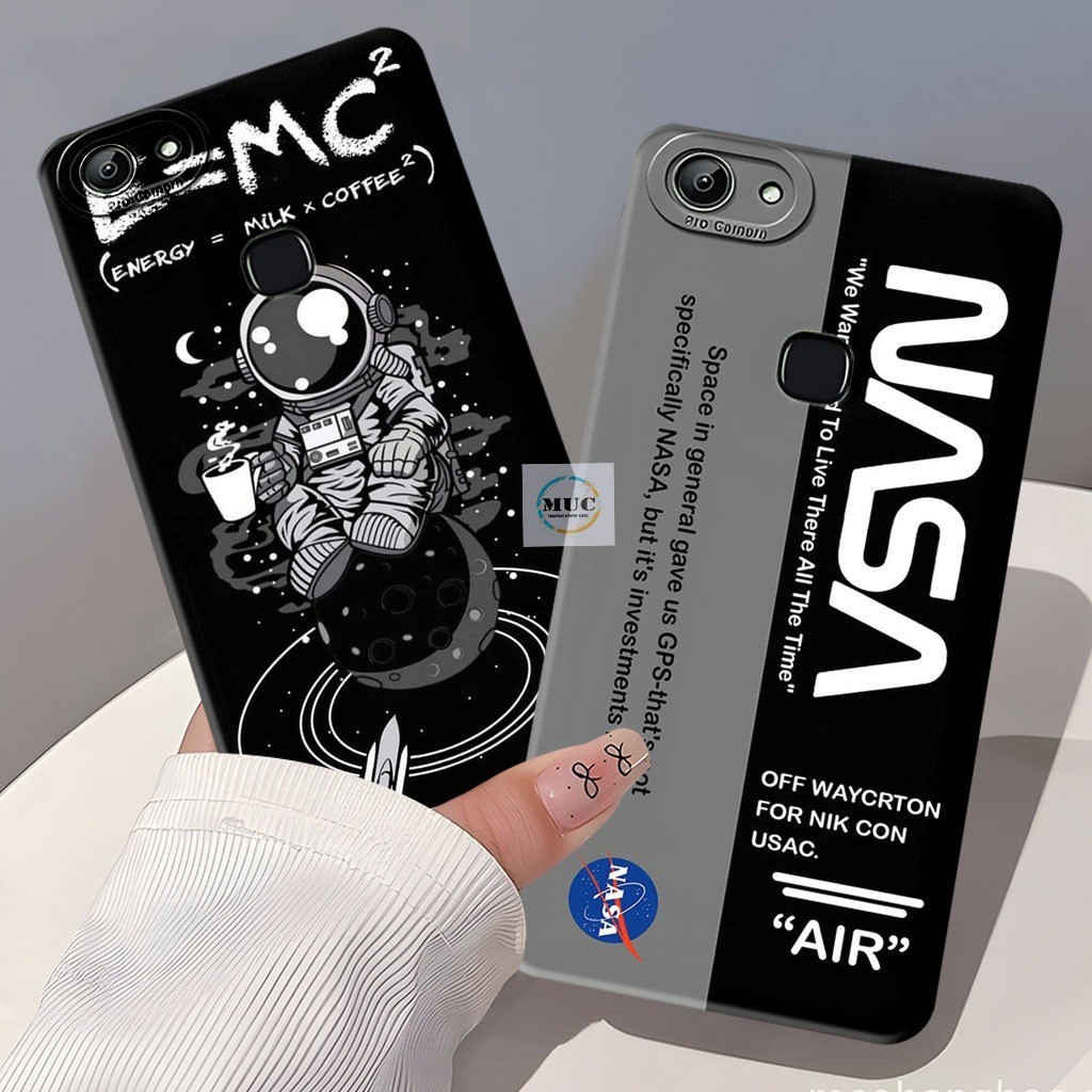 Softcase Macaron Vivo V7 Plus / V5 Plus / V9 / Vivo Z1 Pro Case Motif Nasa - Case Vivo - Marbel Case