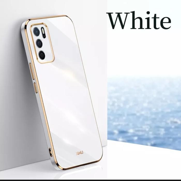 Soft Case OPPO RENO 6 4G Case silikon Casing cover Sarung mewah - Putih