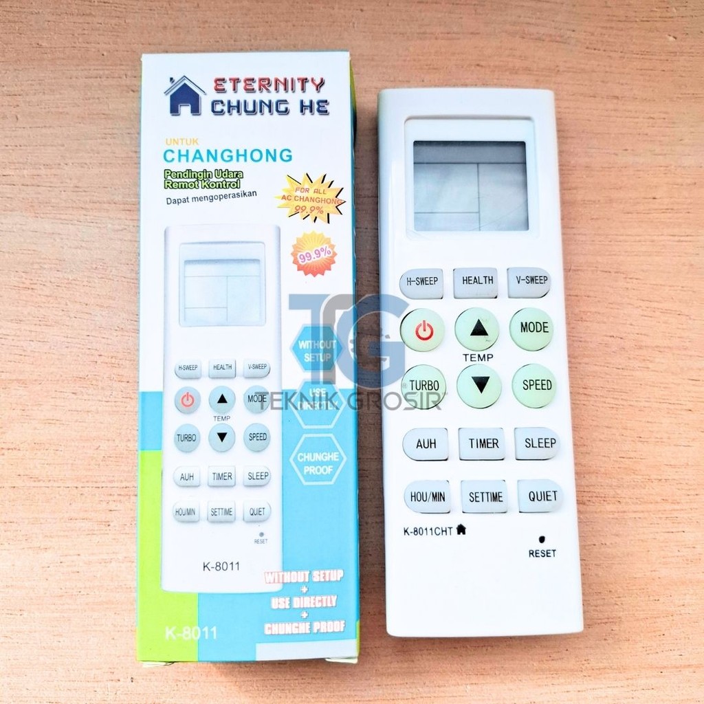 Remote AC Changhong - Universal Tanpa Setting