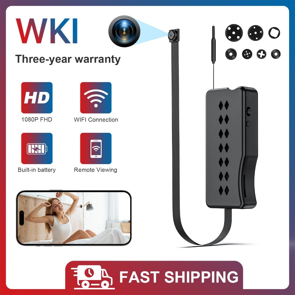 Kamera Mini WiFi, Kamera Mata-mata, Kamera Tersembunyi, Pengawasan Dalam Ruangan, Kamera Portabel, P
