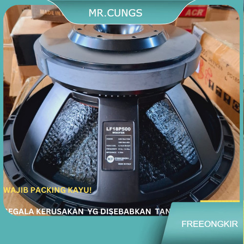 [ WAJIB PACKING KAYU ] SPEAKER RCF 18 INCH LF18P500 / LF18 P500 SPIKER KOMPONEN 18 IN WOFFER COIL 5 