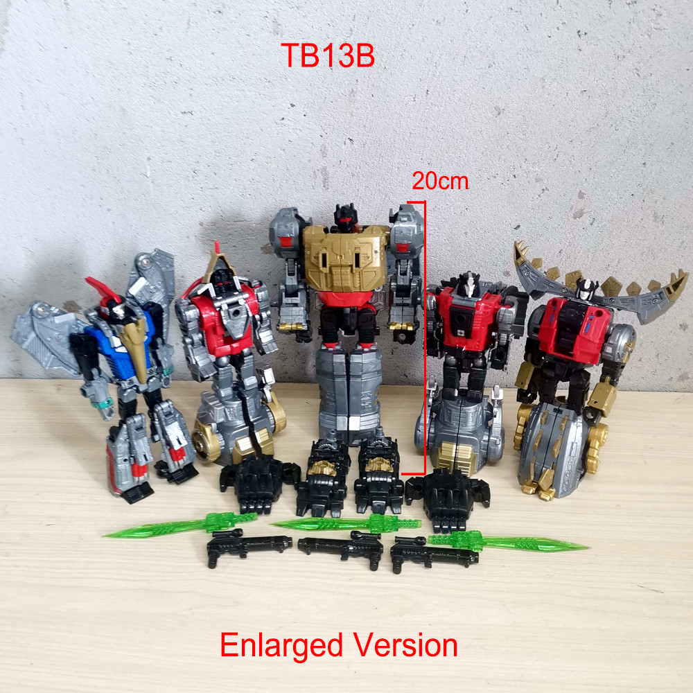 Combine Robot BMB Volcanicus Enlarged Version 5IN1 Transformation Toys Dinosaur Model TB13B Dinobot 