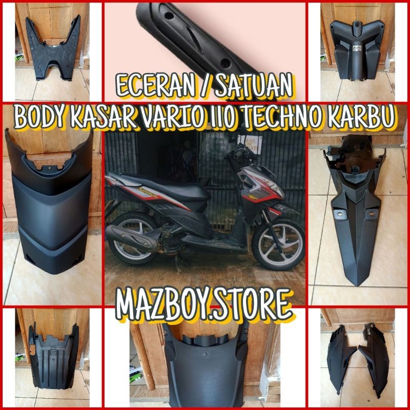 HONDA VARIO 110 TECHNO CBS COVER BODY ECERAN / SATUAN PAKETAN BODY KASAR VARIO 110 TECHNO | BODY KAS