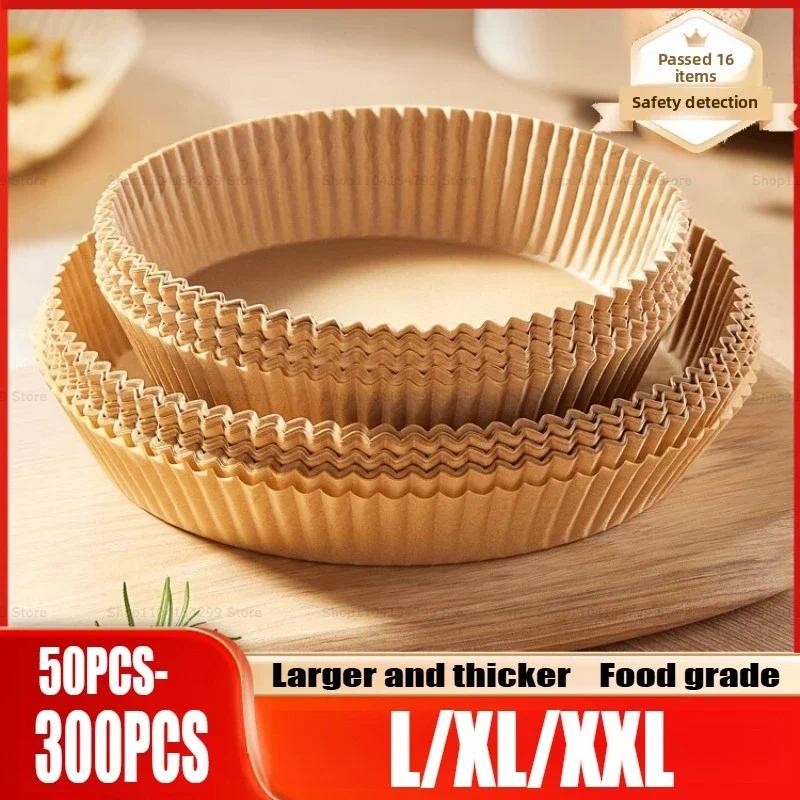 Square&Round&Rectangle Disposable Baking Paper Hot Air Fryer Paper Airfryer Cooking Baking Reusable 