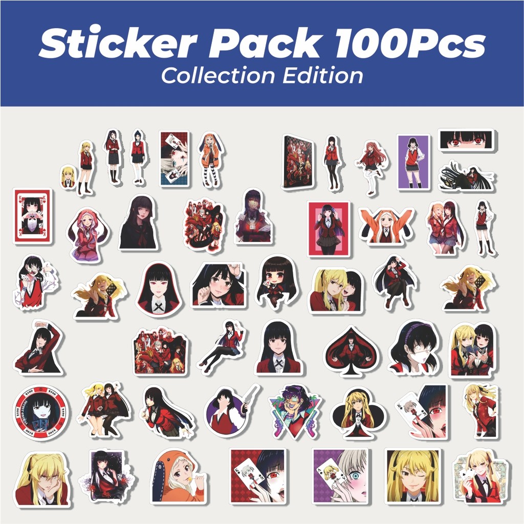 

Hot Stiker Anime Series Kakegurui Karakter Mix Lucu Anti Air Stikers Berperekat Waterproof Sticker Decal Buat Motor Helm Buku Journal Koper Casing HP Laptop Botol Minum