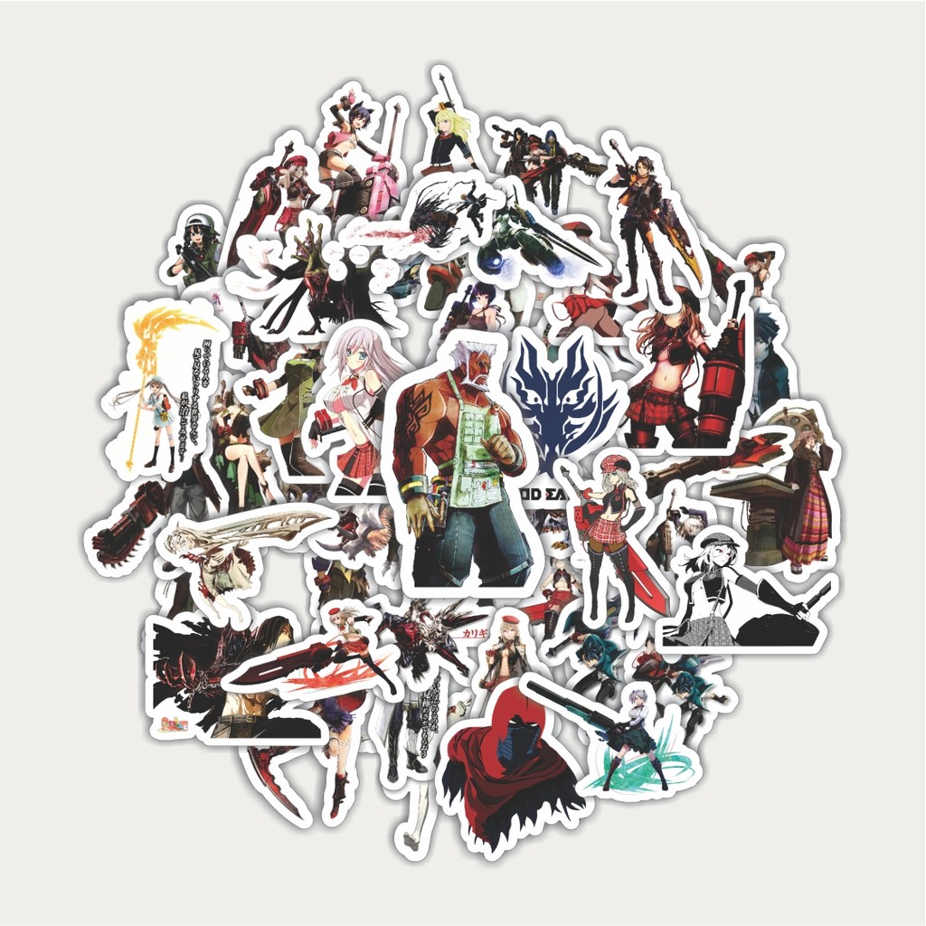 

Sticker Pack Stiker Game Series God Eater Karakter Mix 2 | Sticker TUMBLR | Stiker LAPTOP KOPER HELM