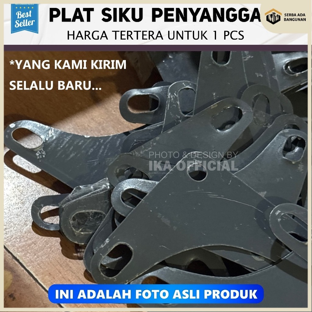 SAB Plat Besi Siku/slotted angle tebal 1mm plat siku lubang / plat besi rak siku penyangga PLAT SIKU