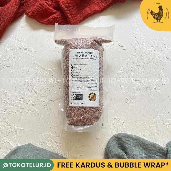 

PROMO! SWARATANI - Beras Merah Organik 1KG - Merah Sosoh