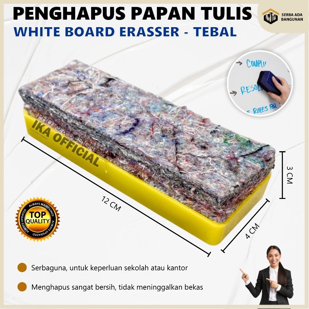 

SAB Whiteboard Eraser / Penghapus Papan Tulis Tidak Meninggalkan Bekas Kualitas Tinggi / Penghapus Black Board dan White Board