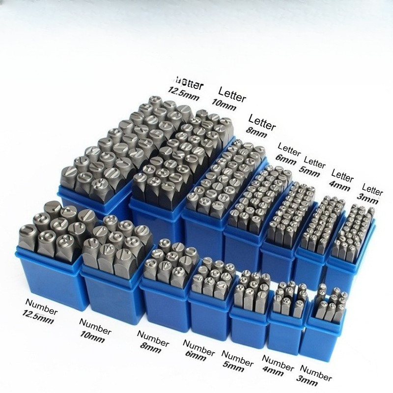 

Number & Letter Stamp Alloy Steel Stamp with Storage Box Punch Set Hardened Metal Leather Craft Embossing Handmade Carving Tool