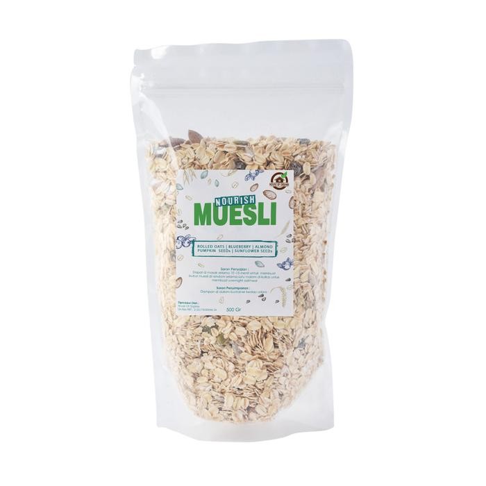 

House Of Organix Nourish Muesli 500 Gr bebas lemak trans 12 bulan