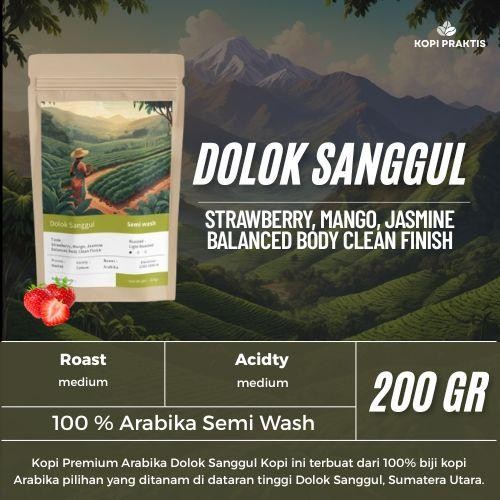 

ROASTED BEANS ARABIKA SEMI WASH DOLOK SANGGUL 200 GR | BIJI KOPI SANGRAI | Coffee - GILING HALUS
