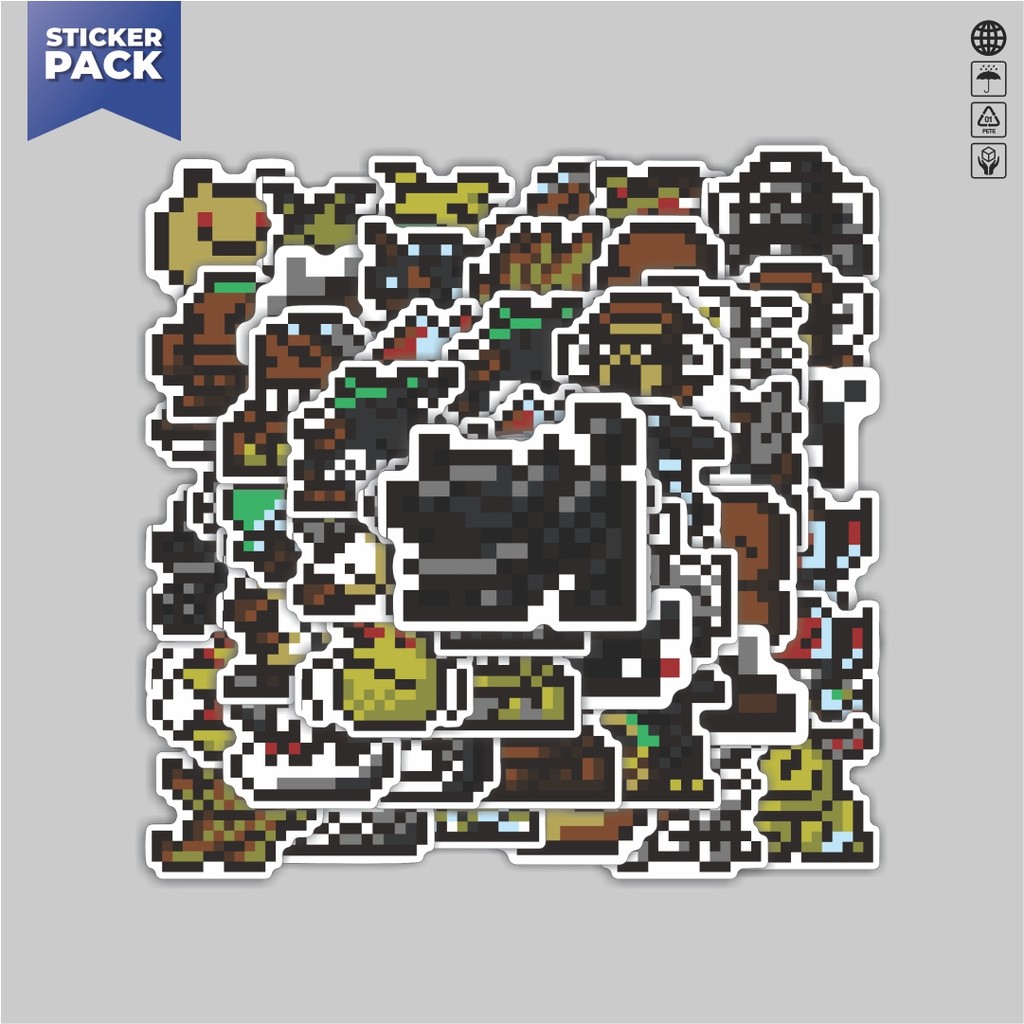 

[100PCS]Stiker Pack Stiker Pixel Digimon V39 Aesthetic Vinyl Anti Air Dekorasi Sticker Laptop Buku Journal Koper Helm Casing HP Gitar Helm Skateboard