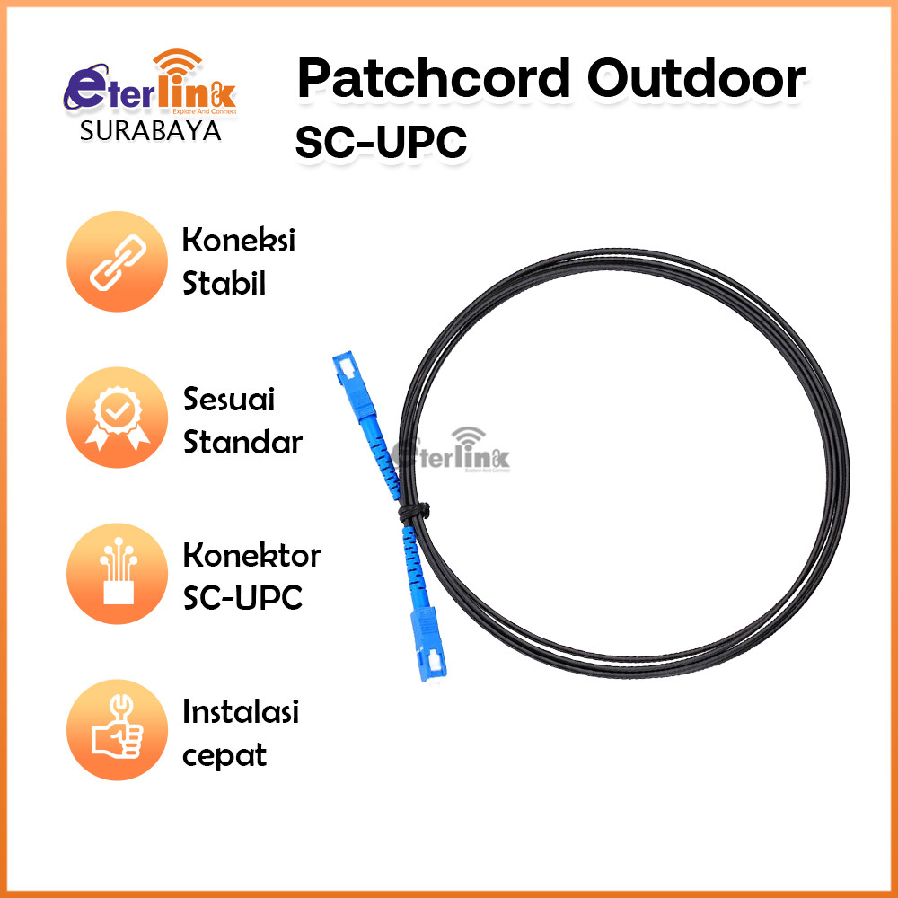 KABEL Patchcord Outdoor PC CABLE SC UPC Model 1M 2M